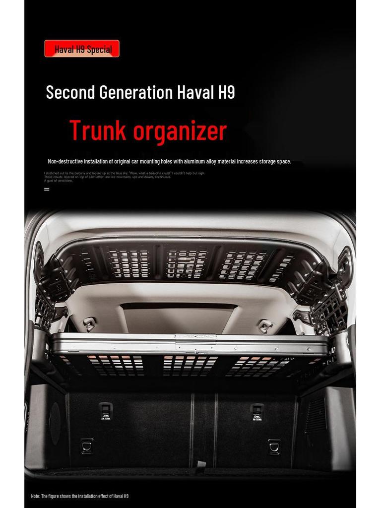 Haval H9 Gen 2 Trunk Mesh Flip-up Magnesium-Aluminum Storage Rack
