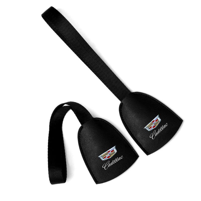 Leather Car Seat Back Hooks Portable Hanging Bag Rack For Cadillac XT5 XTS CTS BLS SLS DTS SRX Escalade Tiburon Deville