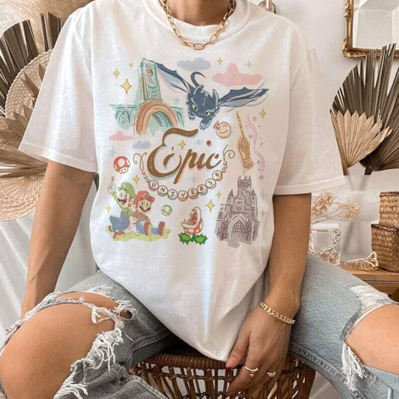 Retro Epic Universe Shirt Family Universe Park Trip Shirt Orlando Park Epic M