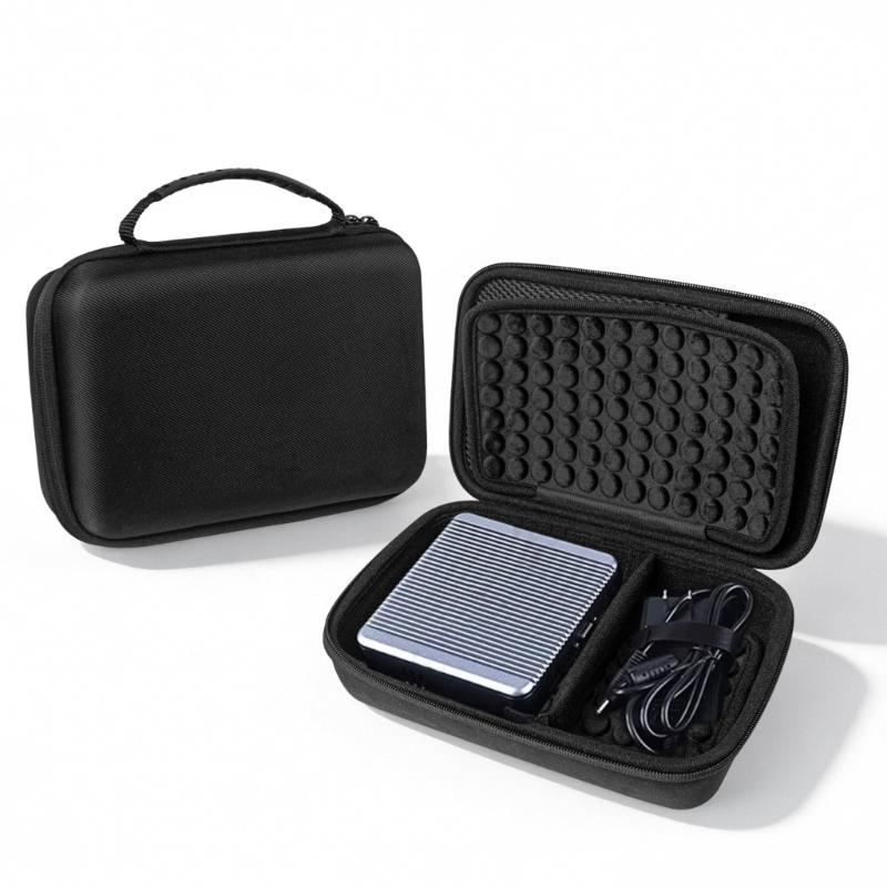 Heavy Duty Controller Storage Box Lightweight Travel Carrying Case with Ergonomic Handle for Computer Host Accessories