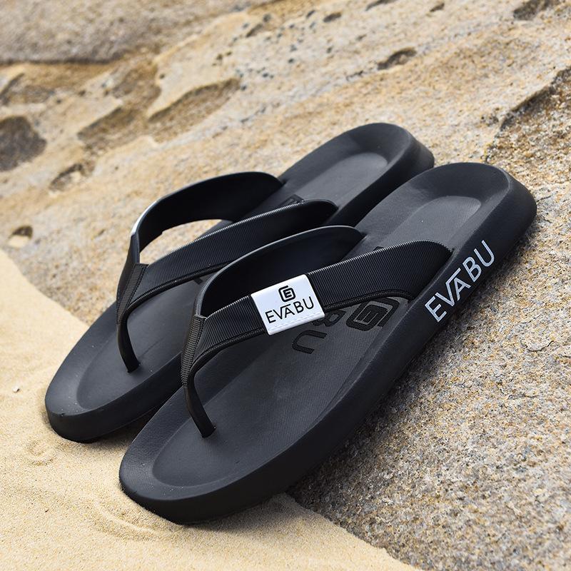 Summer simple flip-flops men's Korean version pinch beach shoes comfortable soft sole casual personality fashion slippers