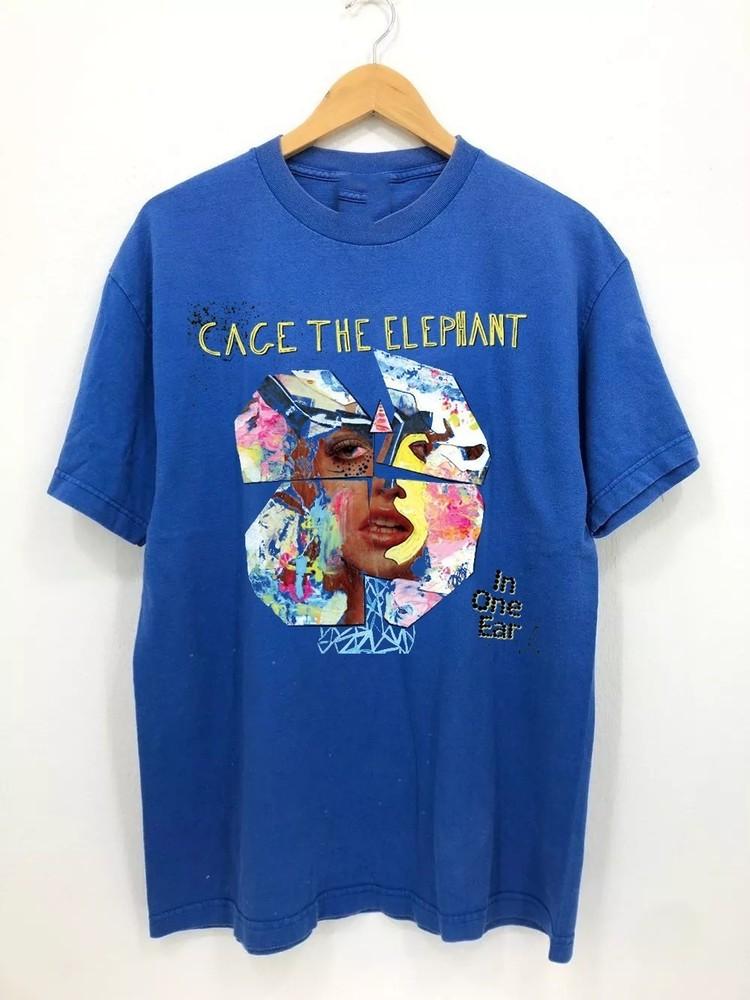 

Cage the Elephant band In One Ear Royal Blue T Shirt Full Size FN1266 Unisex T-Shirt XXXXL