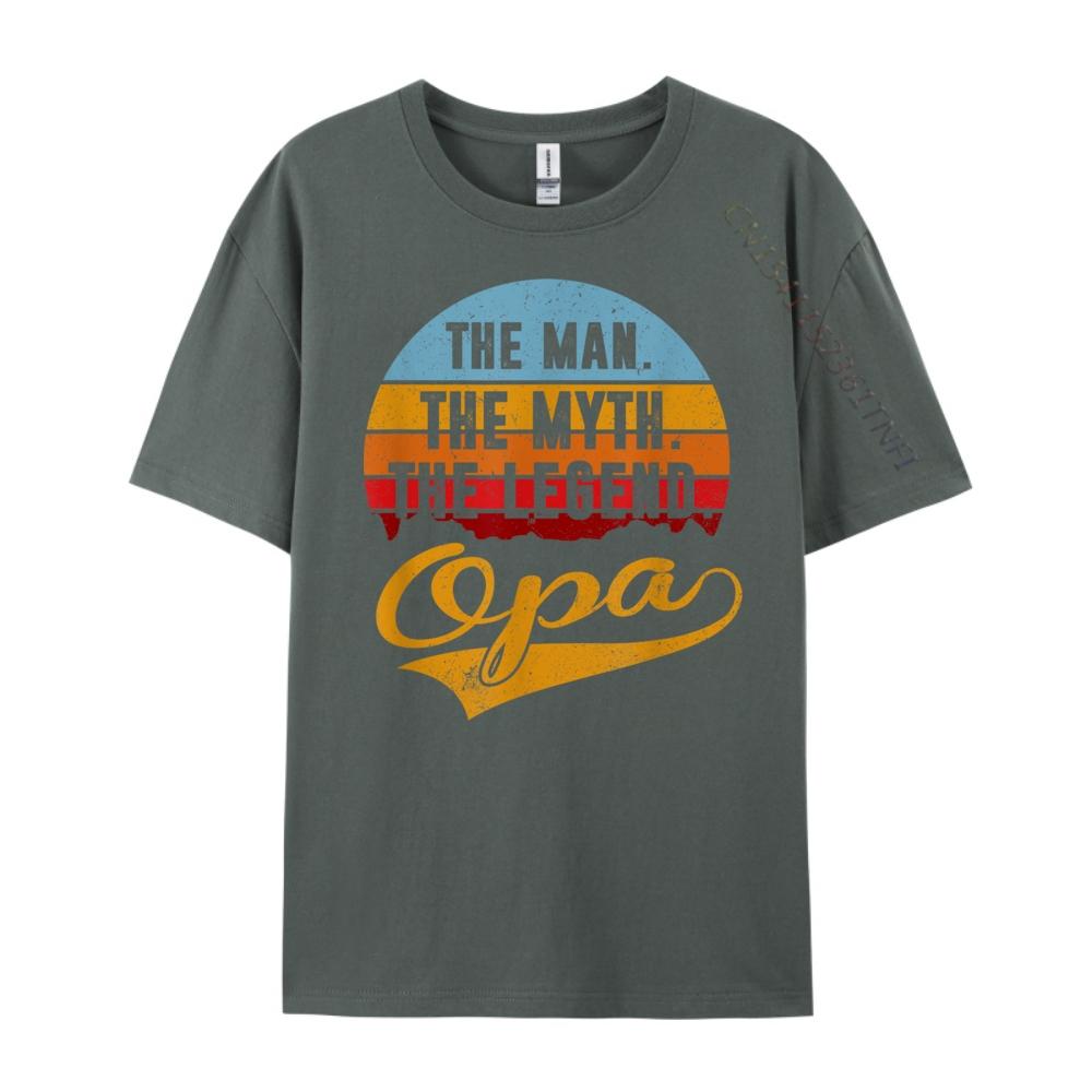 Opa The Man The Myth The Legend 3d Printed T Shirts Men Clothing Character Graphic Cotton Short Sleeve