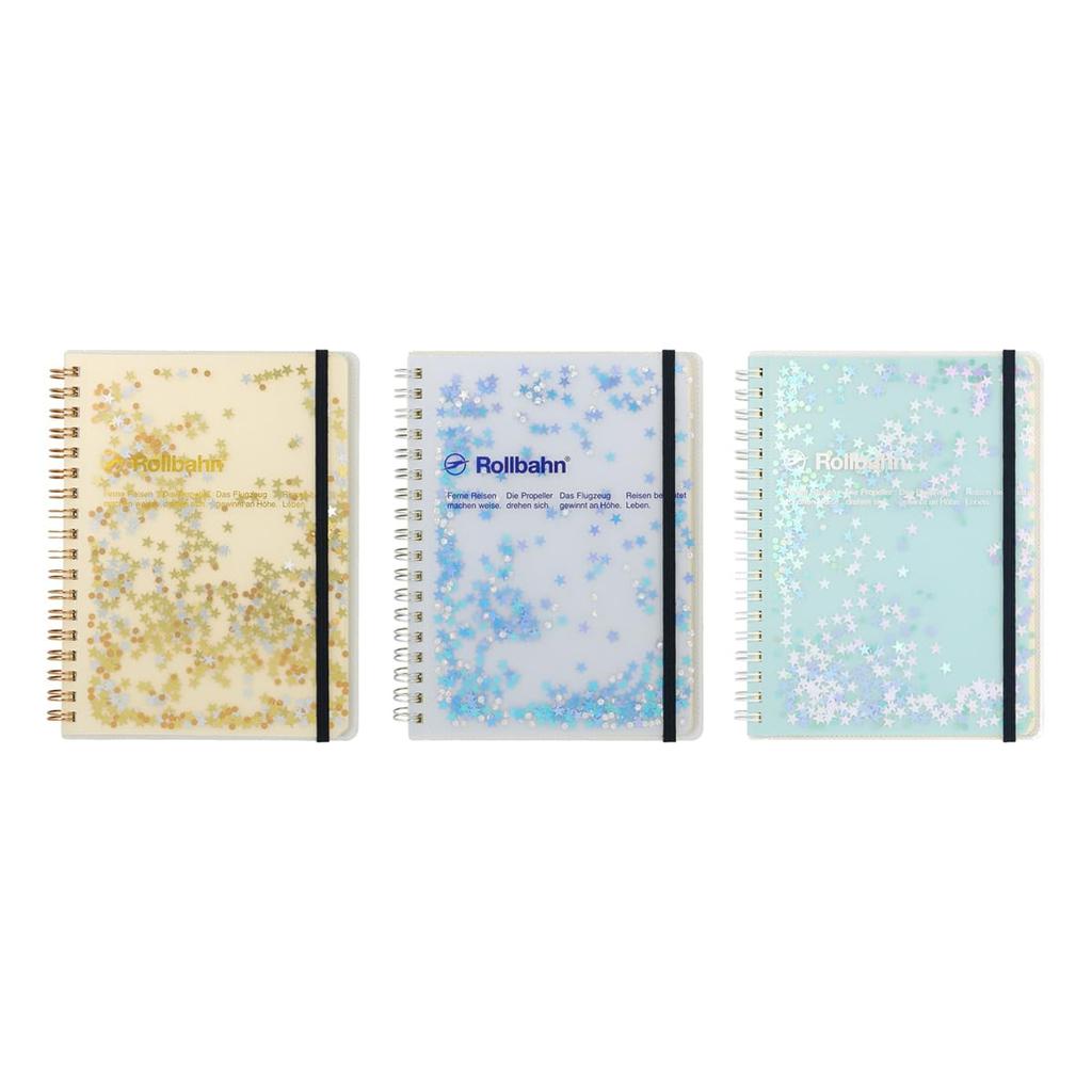 Rollbahn Pocket Memo Glitter L [DELFONICS] (Cremă)