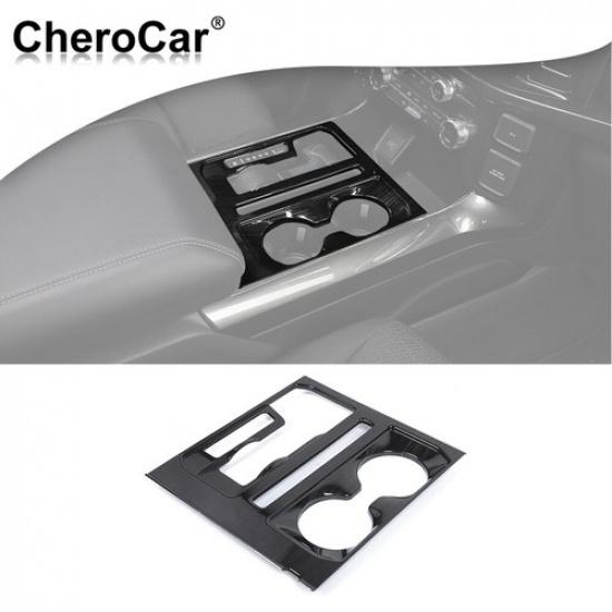 Console Gear Shift Panel Frame Cover Trim For Ford F150  22 Black Wood Grain