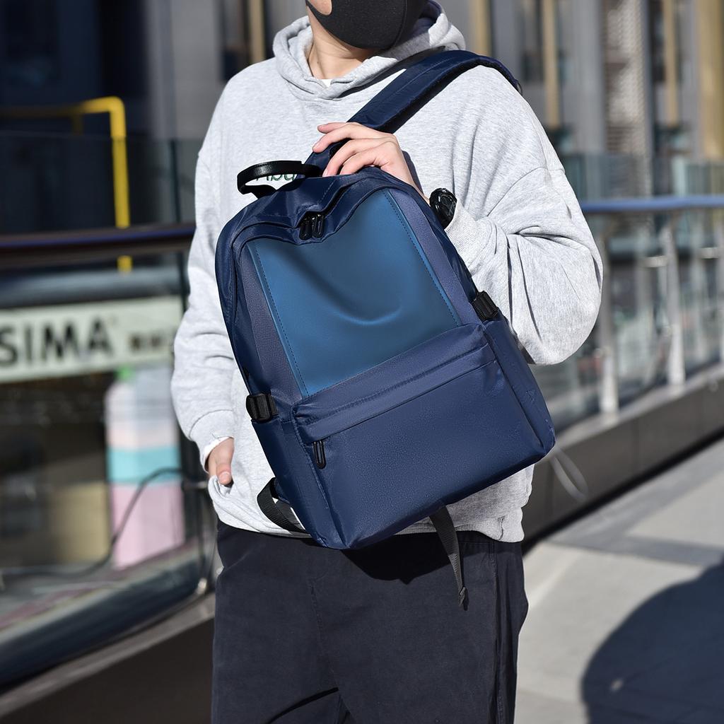Backpack Backpack Men's Casual Waterproof Simple Wear-resistant Computer Backpack College and Middle School Students' School Bag