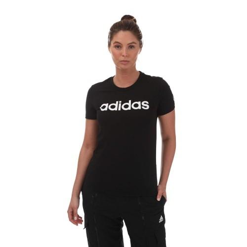 Adidas Damen/Damen Essentials Logo Slim T-Shirt