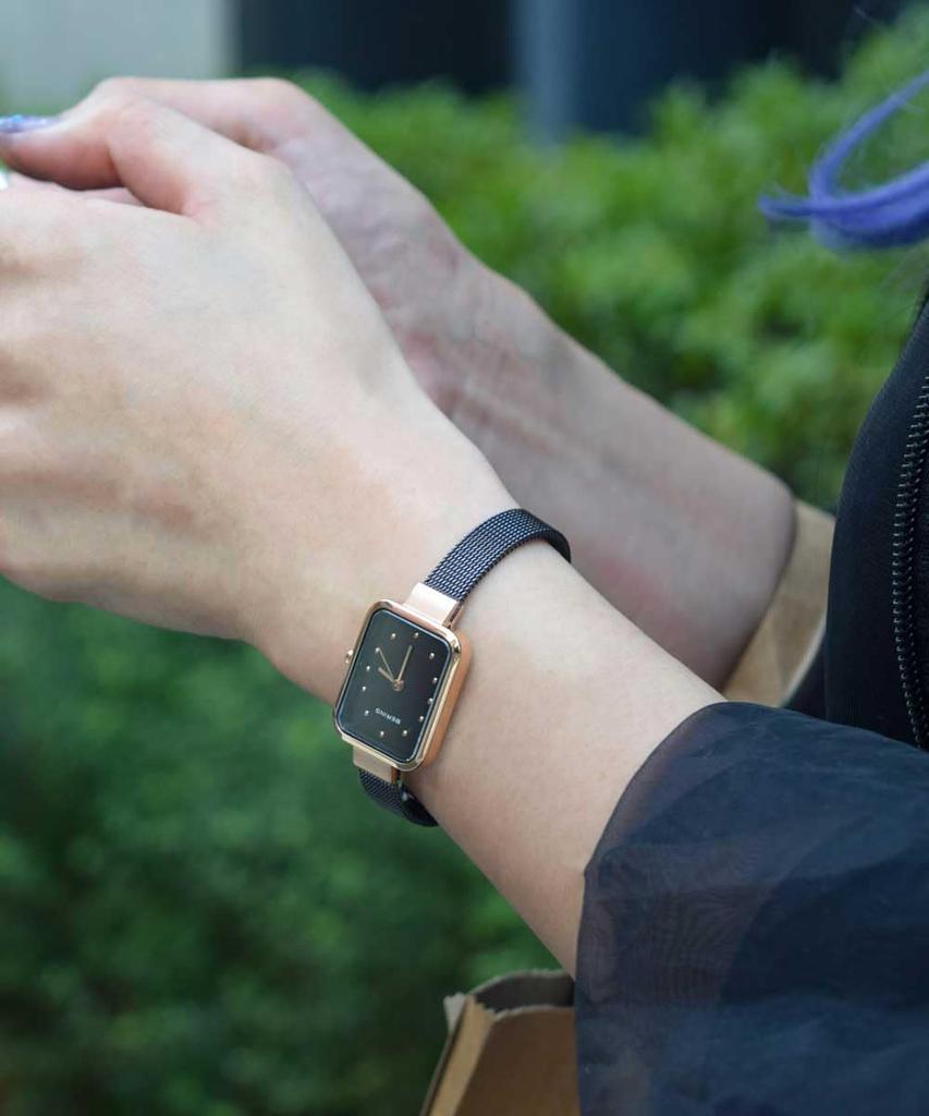 Montre simple de conception danoise nordique BERING importée et verre saphir cadeau cadeau Japon limité classique Petit collection ceinture en maille d'acier inoxydable