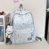 School bag new fashionable trendy star student backpack for girls, 1st grade junior high school commuting, travel versatile backpack