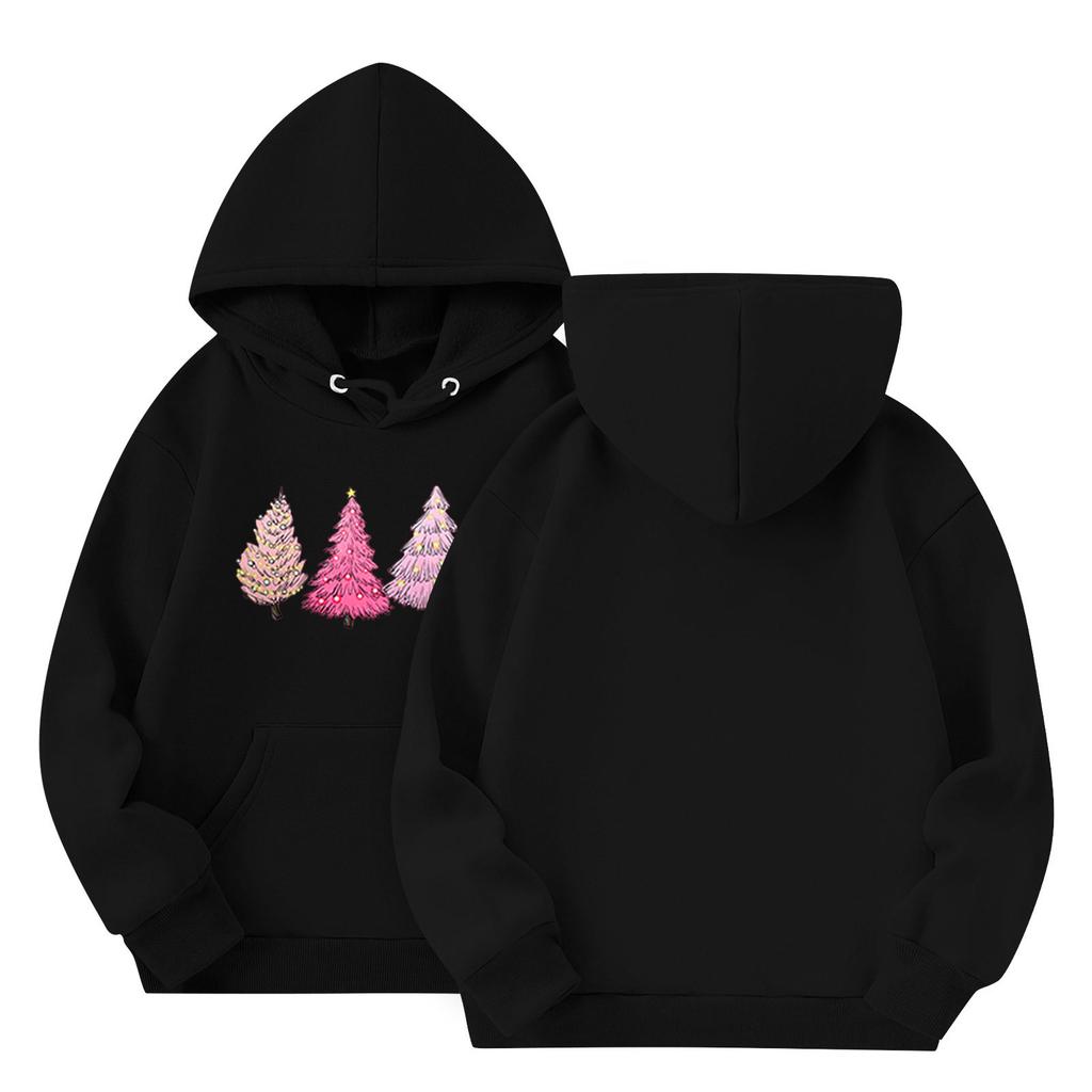 Sweatshirts For Teen Girls Hoodies Long Sleeve Drawstring Pullover Cute Oversized Hoodie Christmas Day