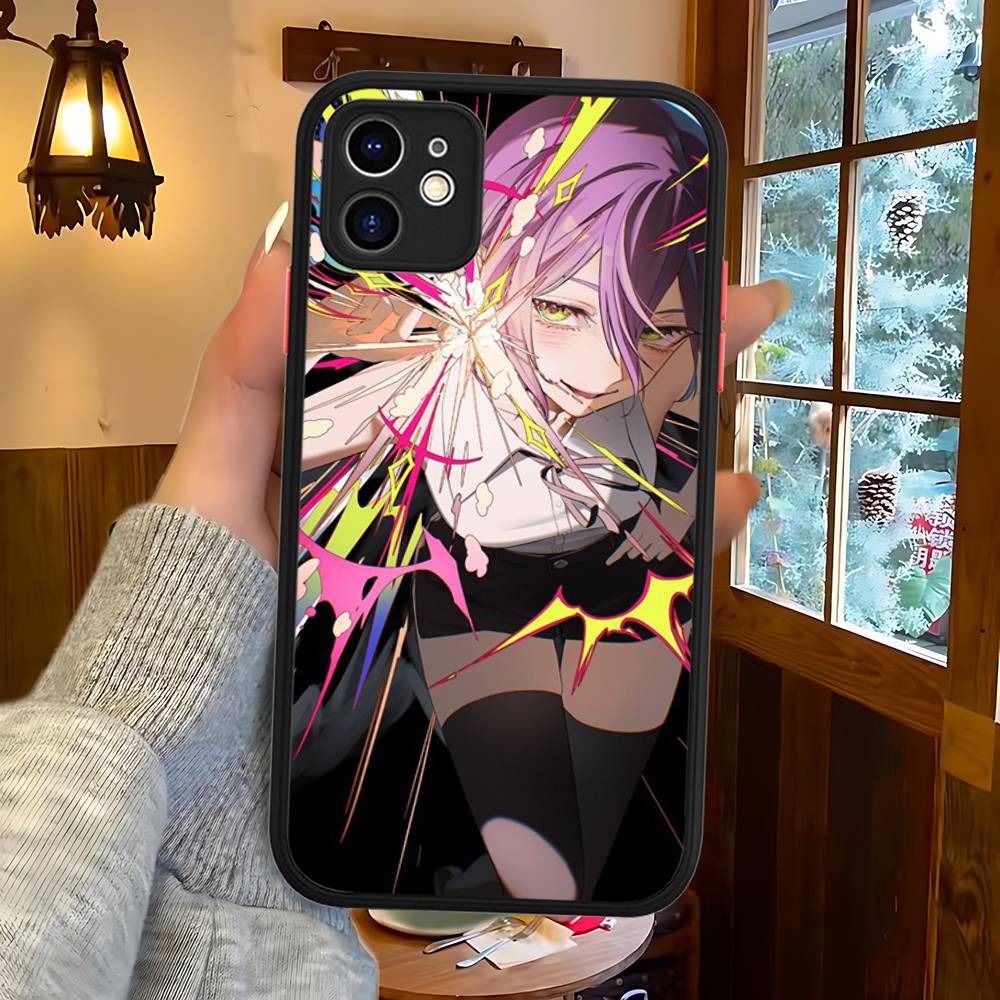 

Reze Chainsaw Man Matte Protective Case For IPhone 16 15 14 13 12 11 Pro Max X XS MAX Protection Case iphone 16 plus