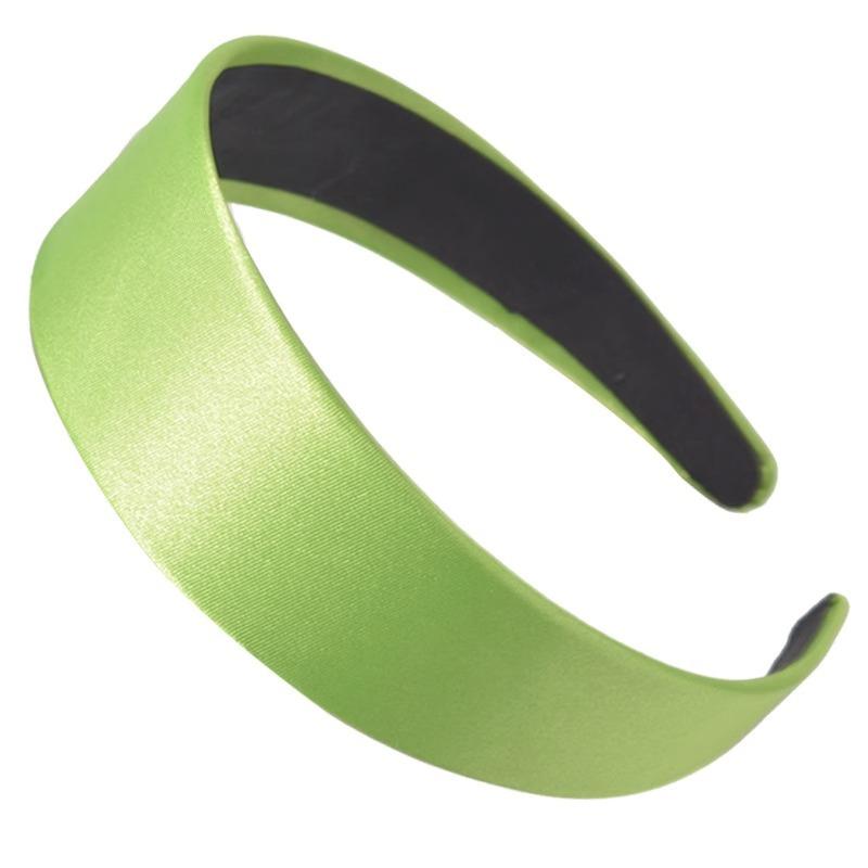 Wide-brimmed Silk Satin Headband Candy-colored Fashionable Women's Facial Cleansing Headband