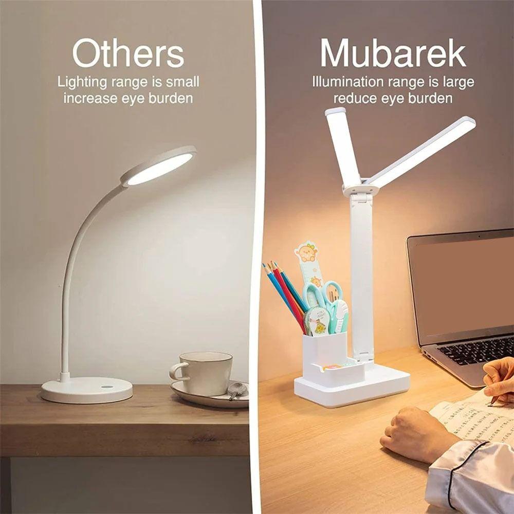 3 Levels Dimmable LED Desk Lamp Touch Control Foldable Reading Light Desk Lighting