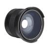 58MM 0.35X Fisheye Super Wide Angle Lens for SLR DSLR Camera Black