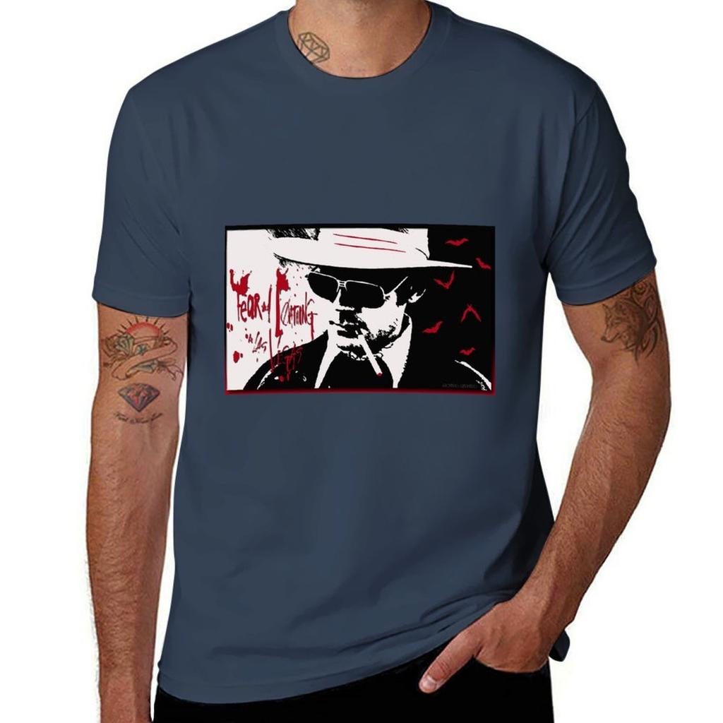 Hunter S Thompson Tshirt Casual Minimalist Short Sleeve Top
