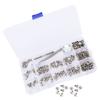 Zinc Alloy Spikes Rivets Screws Kit DIY Decoration 7x9MM for Leather Bracelets Dog Collars Bags Clothes Shoes