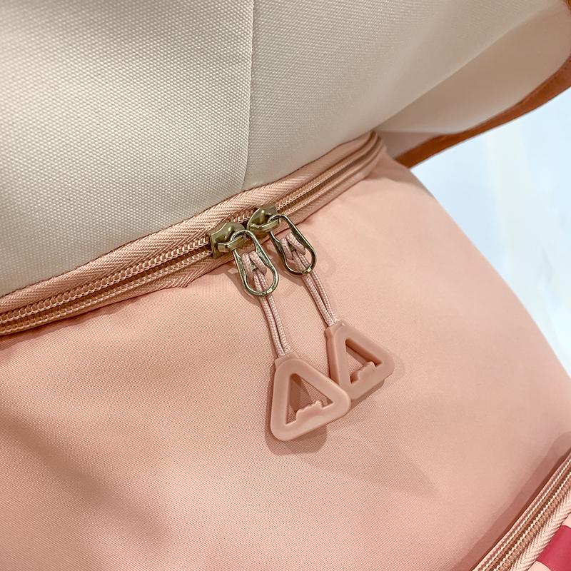 Backpack Women's Colorblock Student Schoolbag Campus Backpack