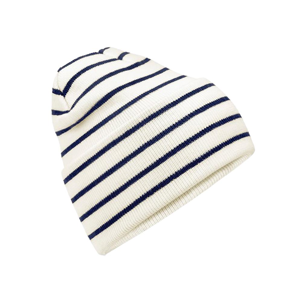 Beechfield Unisex Adult Original Striped Deep Cuffed Beanie