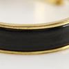 Hermes Click H Bangle Black Plated Gold 34.3g Women Used