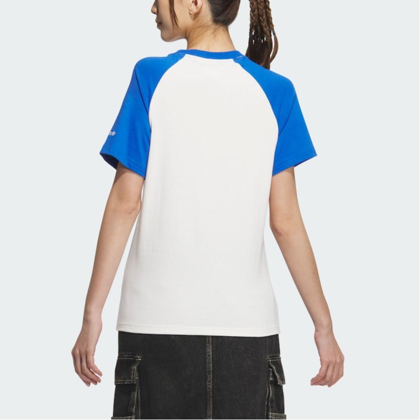 adidas Originals Casual Round Neck Pullover Fashion Short Sleeve T-Shirt Women T-Shirts White JM8006