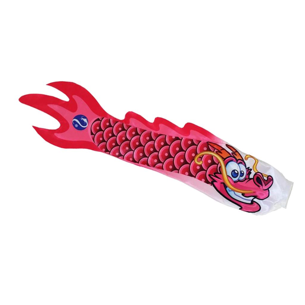 Creative Dragon Flag Outdoor Windsock Carp Streamer Hanging Decor,70x13cm