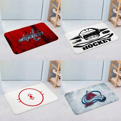 Ices-Hockeys Floor Mats Home Laundry Rug Carpet For Living Room Decor Lounge Area Anti-slip Foot Mat Entrance Doormat