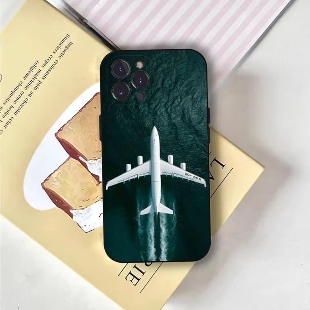 Airplane Plane Phone Case Phone Case For iPhone 16,15,14,13,12,11,Pro,X,XS,Max,XR,Plus,Mini Soft Black Cover