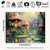 2D Flat Printing Magical Mushroom House Backdrop for Kids Fairy Tale Party Photoshoot