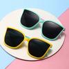 Unisex Outdoor Polarized Sunglasses for Boys Girls Flexible Silicone Square Frame Outdoor Travel Kids Eyeglasses UV400 Eyewear