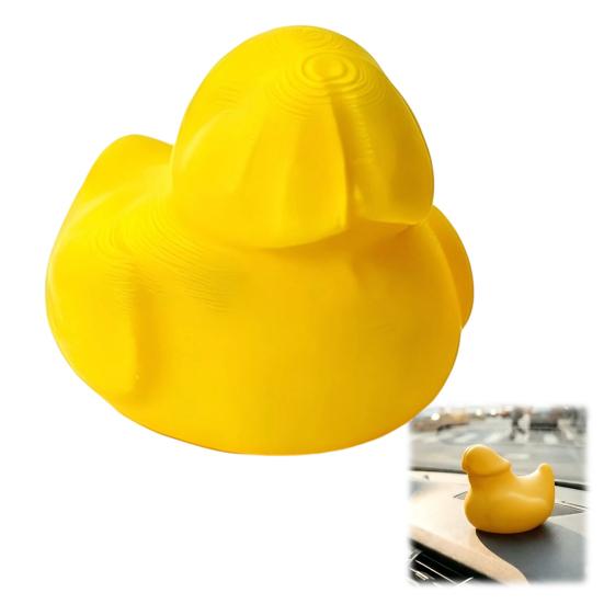 Harmless Prank Duck Toys 3D Printed Funny Figurine, Cute Hilarious Ornament, Mini Humorous Tabletop Ornaments Toy for Car Dashboard Bathroom