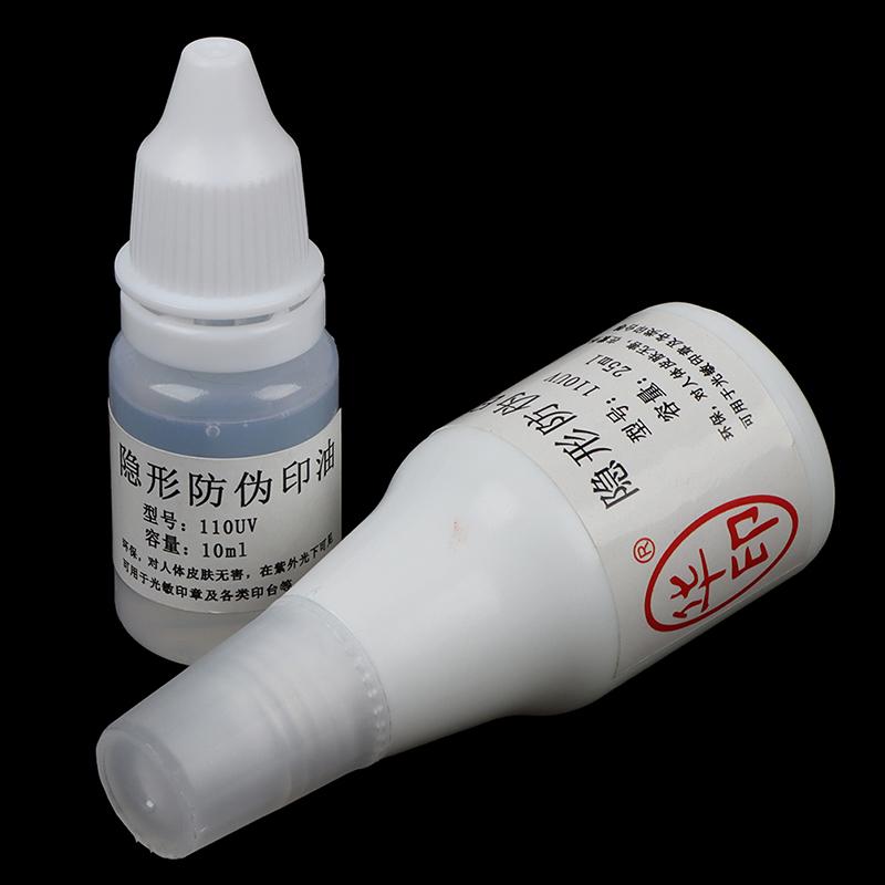 Fotosensitiv Flash Stempel UV Blæk Usynligt Anti-Falsk Fluorescerende Blæk