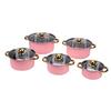 Cookware Set 16cm 18cm 20cm 22cm 24cm Even Heating Stainless Steel Stock Pots with Glass Lids for Kitchen Cooking