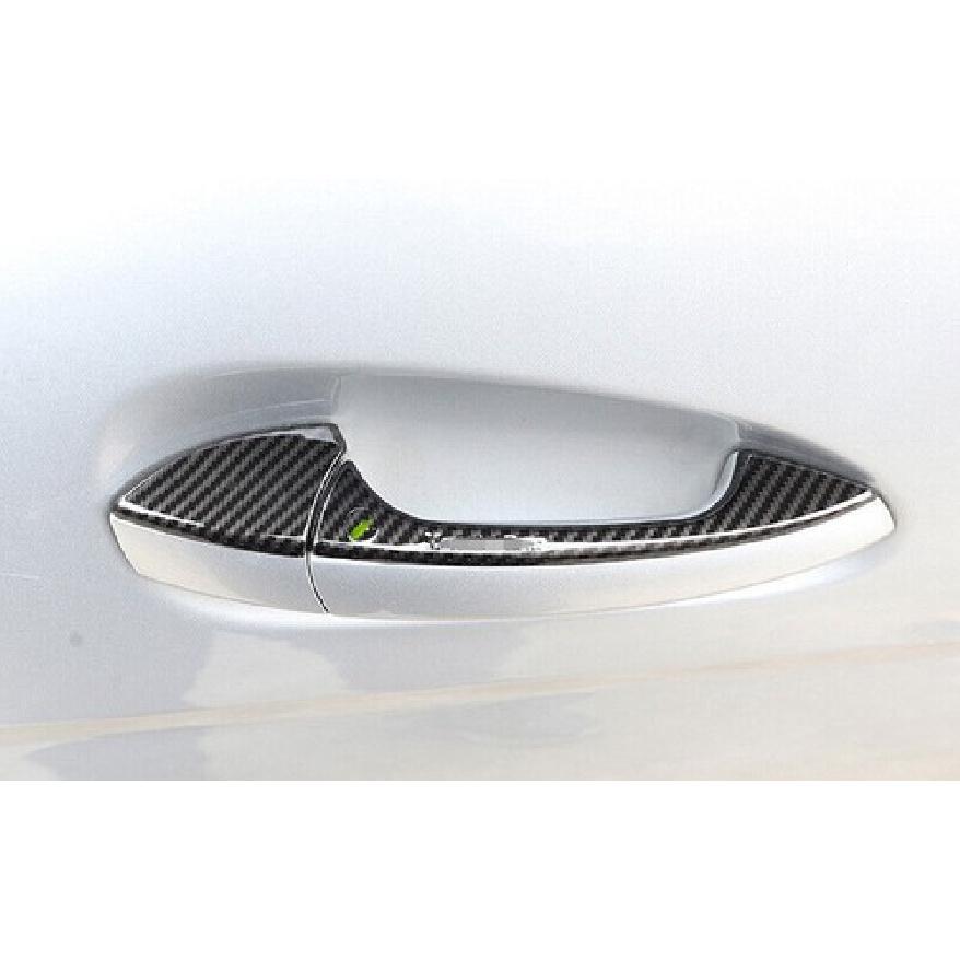 Fit For Benz GLK 2009-2014 2015 ABS Carbon Fiber Car Door Handles Cover Trim 8X