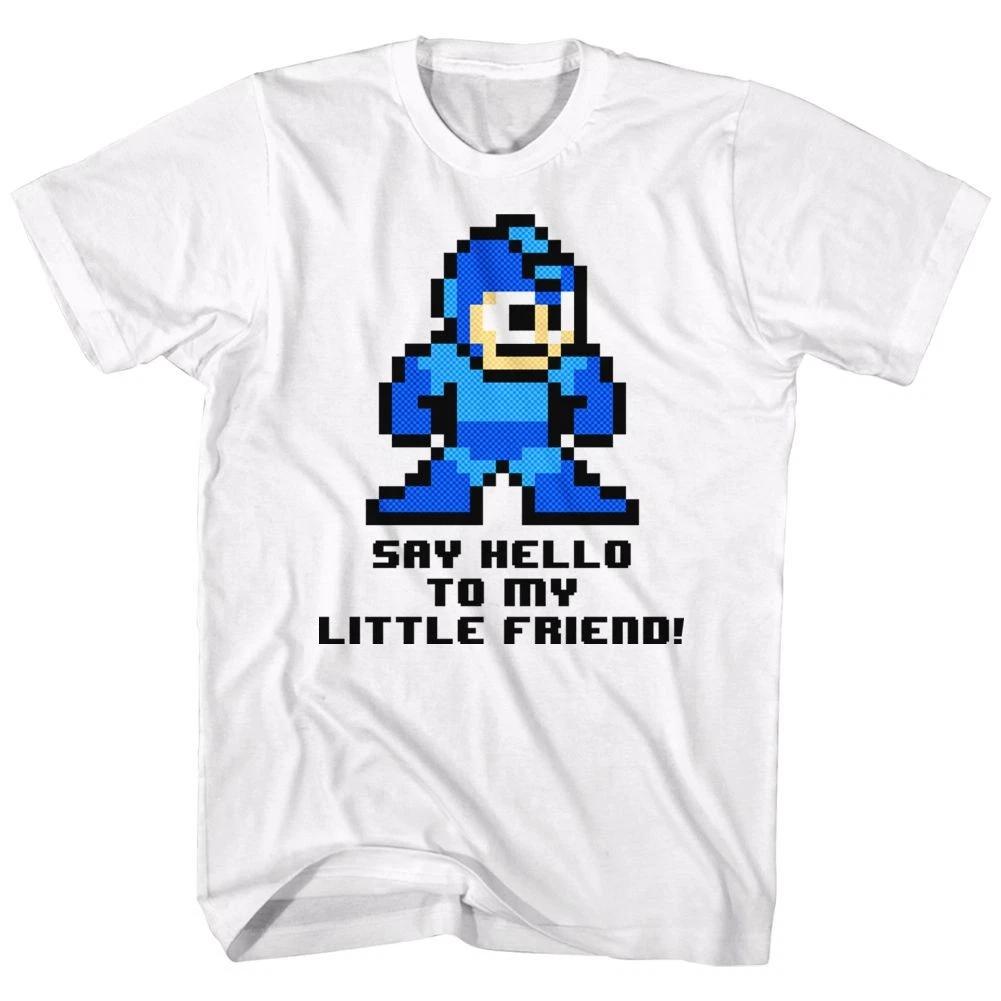 Mega Man Say Hello To My Little Friend White Gaming Children s T-shirt 160