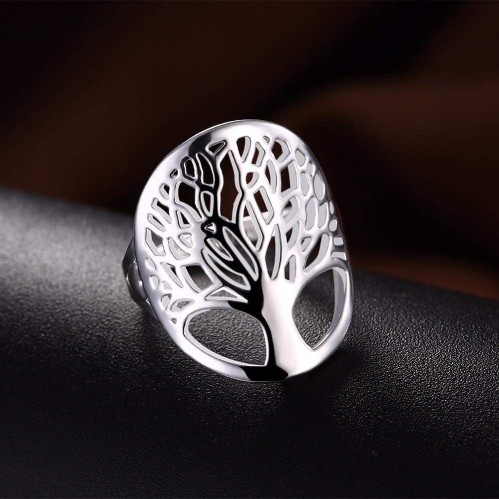 Lekani Women Tree Of Life Rings Classic Accessories  Sterling Color Rings Anillos Fine Jewelry New Arrival Mothers Day Souvenir GiftsClassic