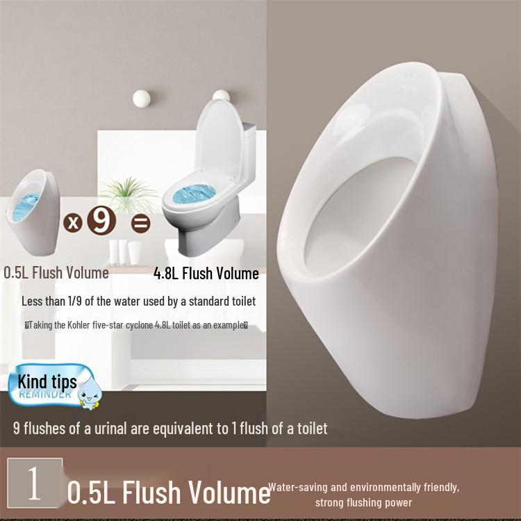 Kohler Wall-Mounted Sensor Urinal for Men