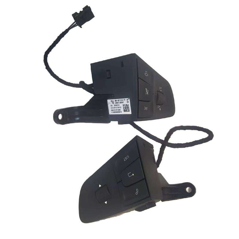 For Peugeot 408 For Citroen C4 Sega C3-XR Bluetooth control volume switch Hands-free steering wheel cruise switch 9816721477