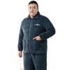YUZHAOLIN Men's Plus Size Quilted Coral Fleece Pajama Set