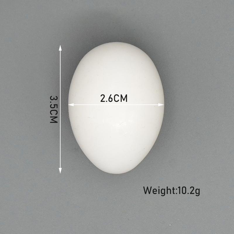 10uds Huevos Falsos de Paloma Rellenos de Plástico Simulación Para Incubación Cría Suministros Huevos Falsos para Palomas de Competición Suministro de Cría