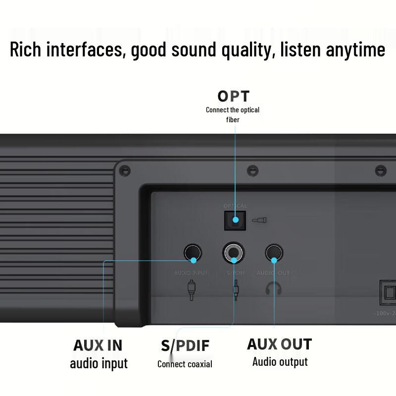 Newmine G-507 TV Soundbar Home Theater System with Dual Mics