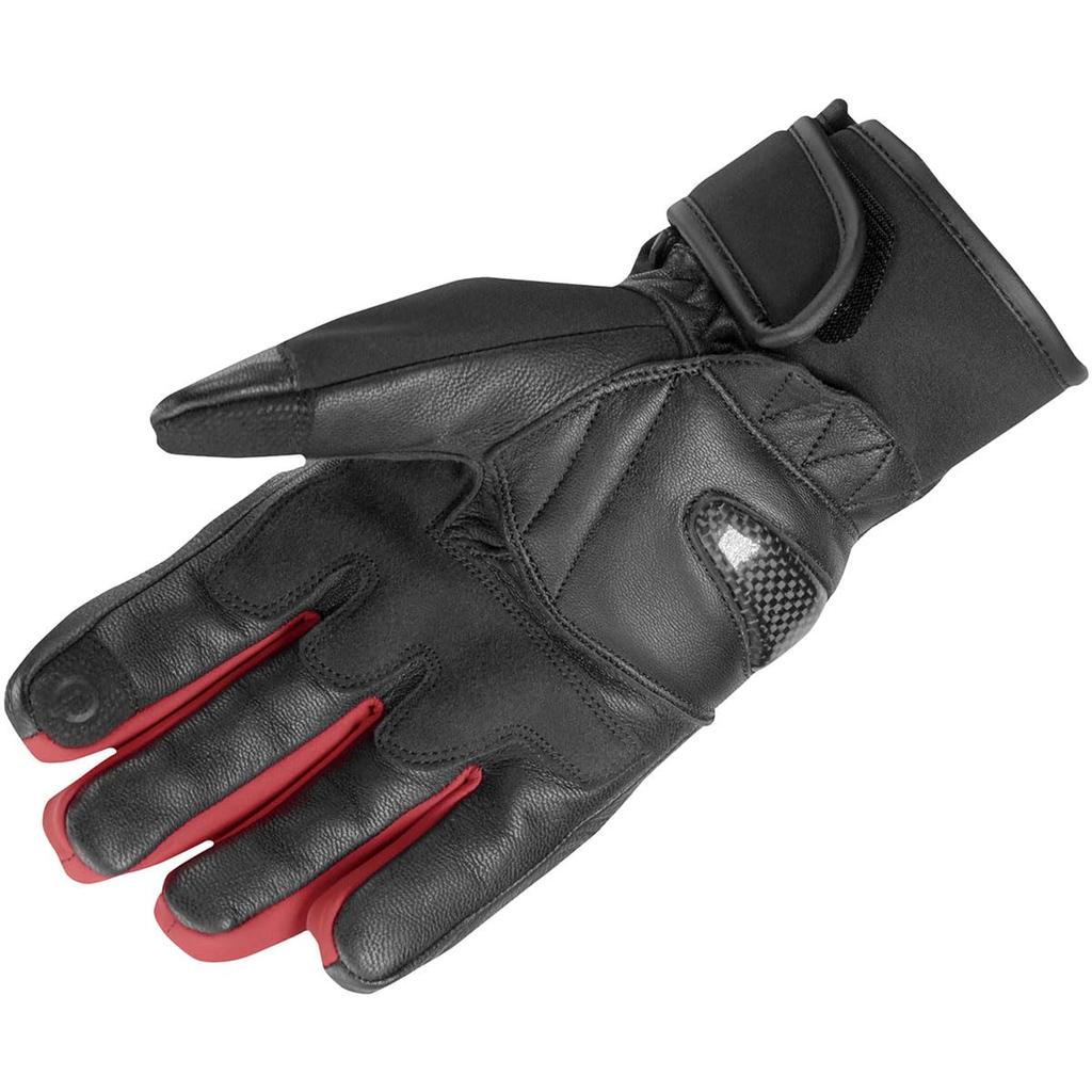 Komine Motorcycle Protective Winter Waterproof and Carbon Fiber Stretch for and Spring Gloves, Black/Red, XL, GK-837 1282, Cold-Resistant, Material,