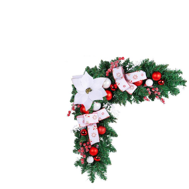 Window Decoration Pendants Easy To Hang Holiday Decoration Simulated Garland Reusable Iron Wire Christmas Decorations Polyester