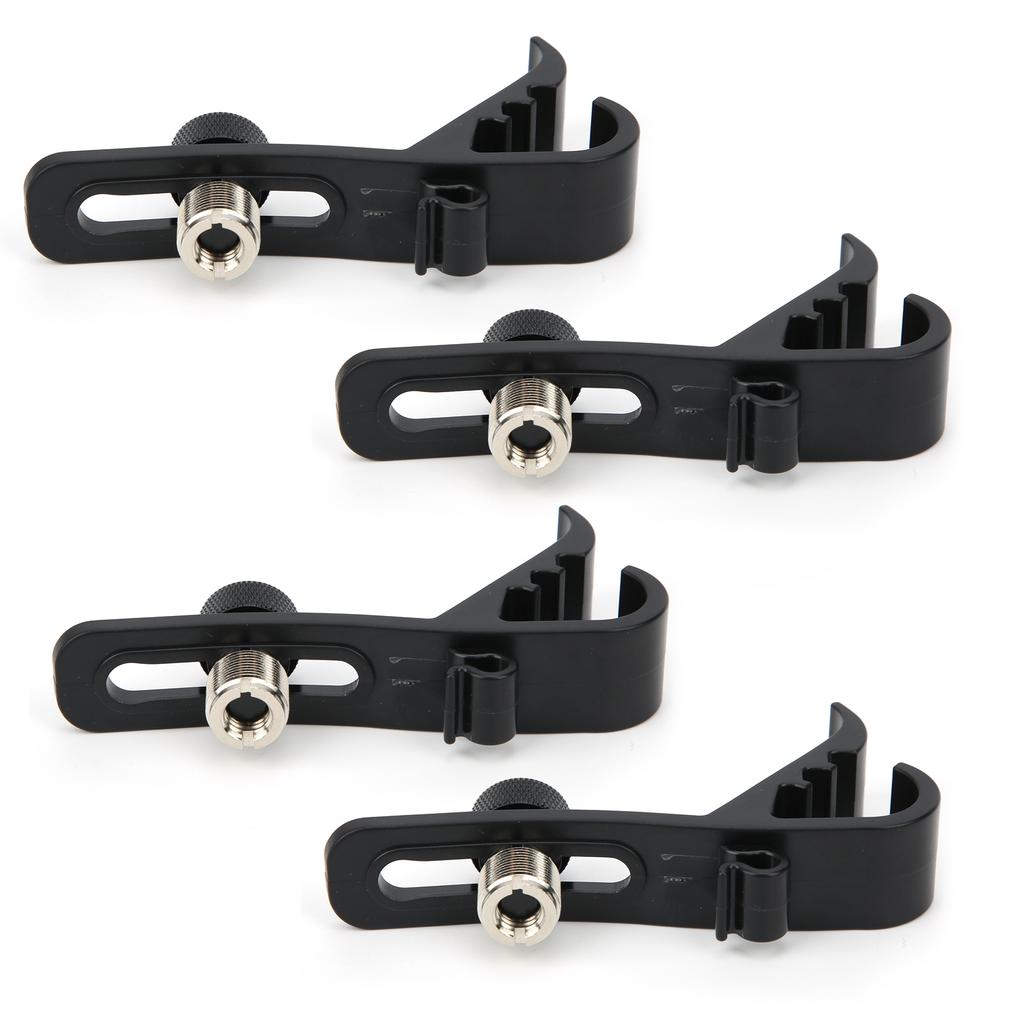 4Pcs Drum Microphone Clip Shockproof Securing Clamp Holder Musical Instrument Supplies