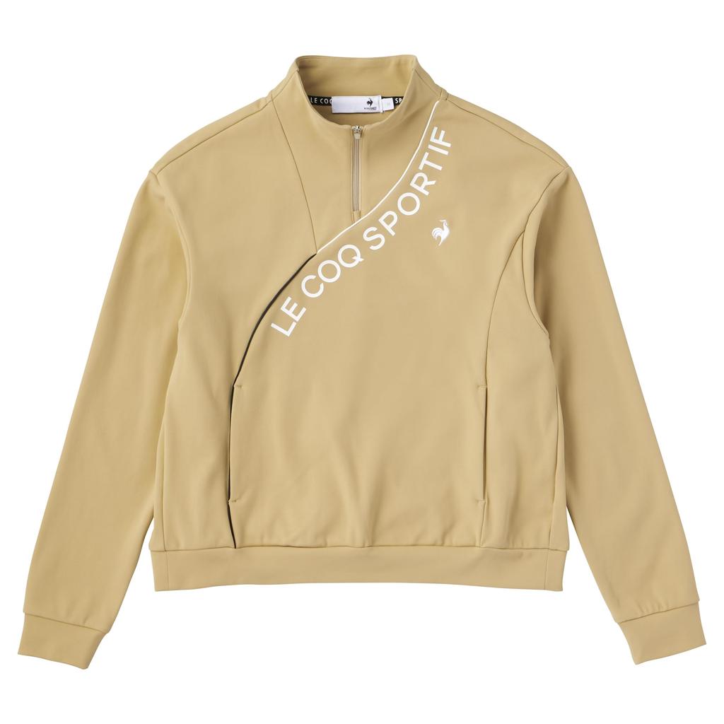 Le Coq Sportif Dámský top s polovičním zipem Golf Stretch Forcer Midlayer LG4FSW00L, vodoodpudivý, béžový,