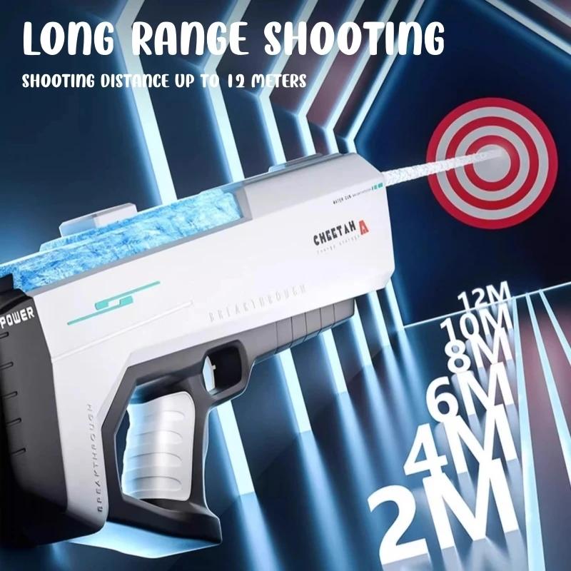 High Pressure Electric Water Gun Fully Automatic Absorb Water Burst Watergun Toys for Kids Summer Outdoor Pool Fight Games Gifts