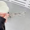 Diamond-Encrusted Oval Glasses Can Be Matched With Myopia Fashionable High-End Plain Decorative Flat Glasses Sunglasses