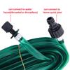1Set 3/4.5/7.5/10/15m PVC Green Soaking Hose&16mm Joint Garden Lawn Micro-Irrigation Cooling Dust Removal Seepage Belt With Hole