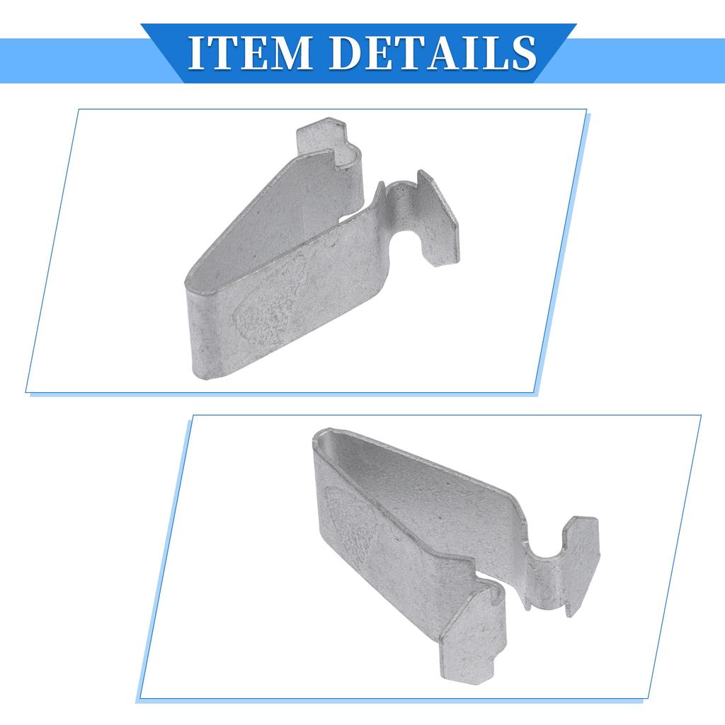 VekAuto 6pcs Durable Metal Silver Tone Interior Trim Mounting Bracket Clips for Volkswagen Passat 1998-2010