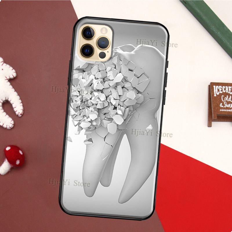 The Dentist Tooth Phone Case For iPhone 13 12 11 14 Pro Max Mini XS X XR 6S 7 8 Plus SE 2020 Soft Cover Case
