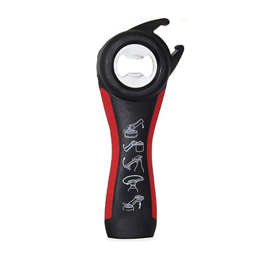 5 In 1 Multi-function Bottle Opener Stainless Steel Can Bottle Open Plastic Jar Opener Beer Good Kitchen Tools For Bartender